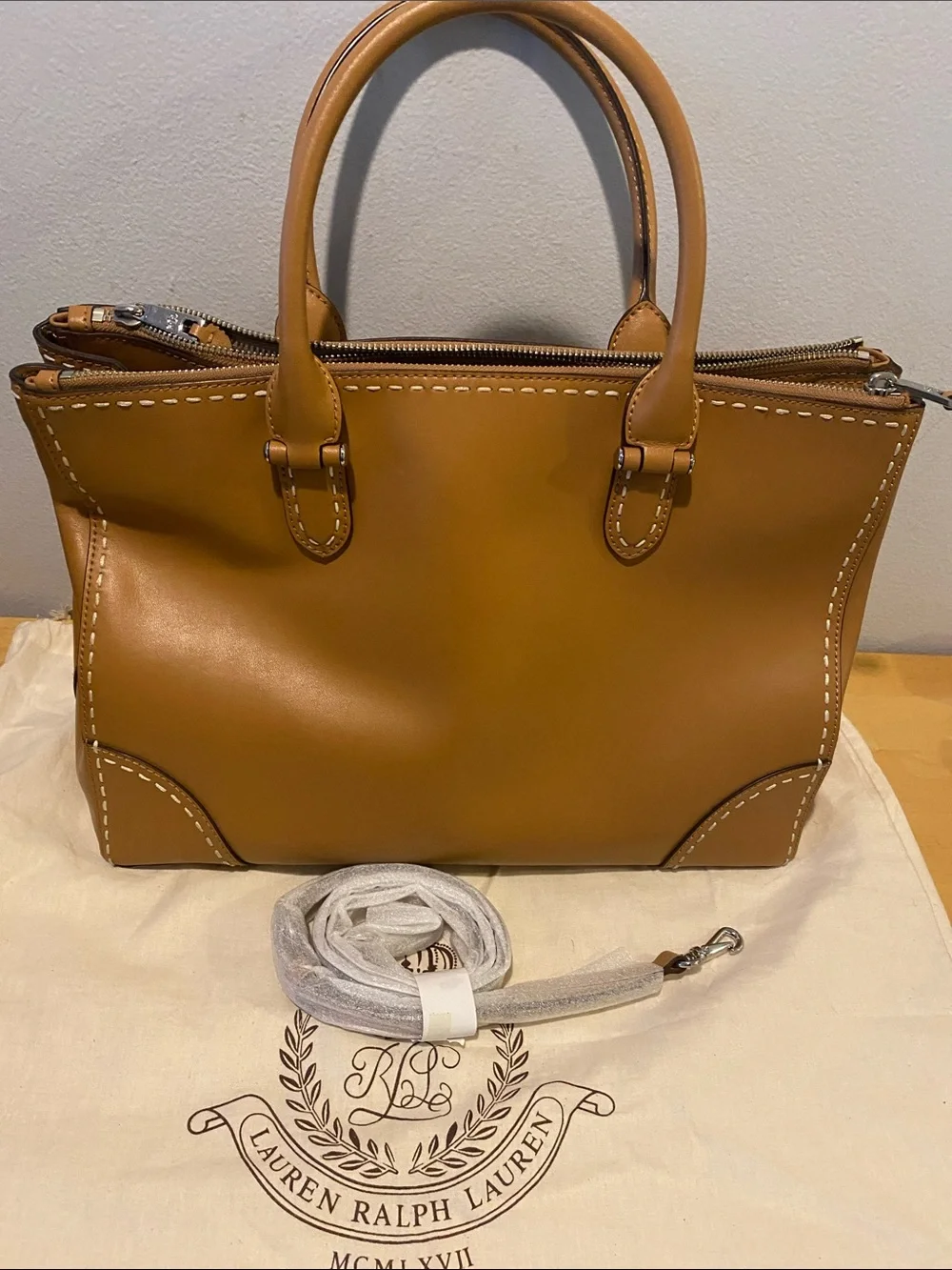 Ralph Lauren structured satchel